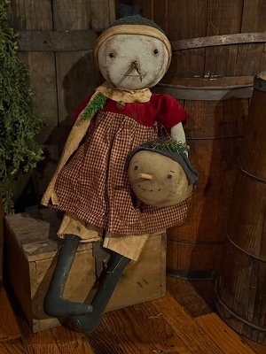 Extra Large Sitting SNow Girl 27